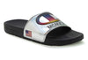 Champion Unisex Slides Sandals Flip Flops Cm100129Y Metallic Silver Y4-W6