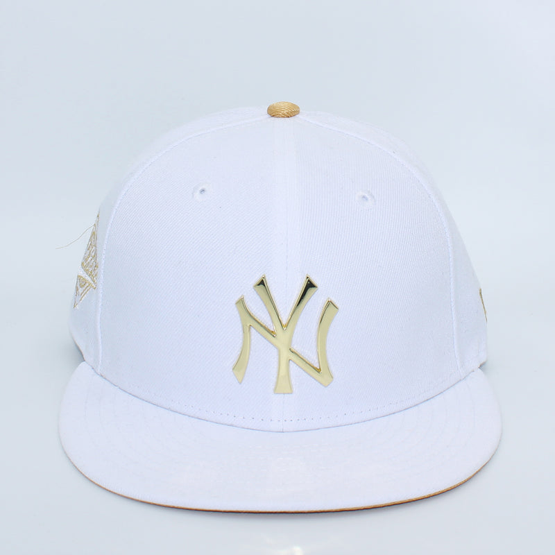 New Era Mens 59 Fifty New York Yankees 1996 Ws Fitted Hat 70409500 White