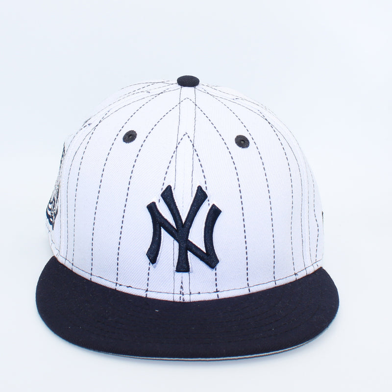 New Era Mens 59 Fifty New York Yankees 2000 Ss Fitted Hat 70430583 White Navy
