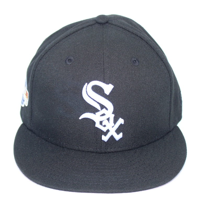 New Era 59 Fifty Chicago White Sox 2005 Ws Fitted Hat 70534004 Black 7 5/8