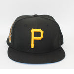 New Era Mens 59 Fifty Pittsburgh Pirates  Fitted Hat 70590510 Black Blue