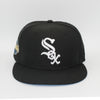 New Era Mens 59 Fifty Chicago White Sox 2005 Ws Fitted Hat 70584908 Black, Light Blue Brim