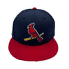 New Era Mens 59 Fifty St. Louis Cardinals 2006 Ws Fitted Hat 70587388 Navy/Scarlet