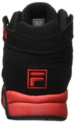 Fila Men's M Squad Black/Red Hightop Basketball Shoes (8)