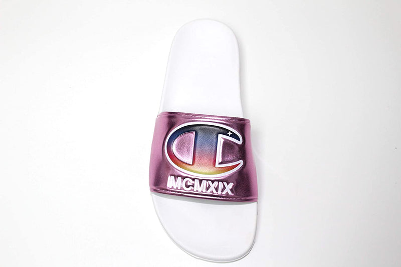 Champion Unisex Slides Sandals Flip Flops CM100134Y Metallic Pink