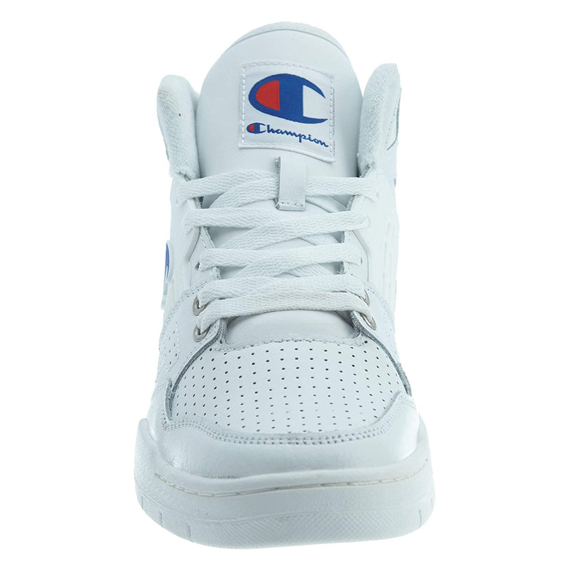 Champion Mens 3 On 3 Action Leather Sneakers CM100122M White