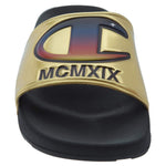 Champion Unisex Slides Sandals Flip Flops Cm100130Y Metallic Gold Y6-W8