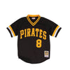Mitchell & Ness Mens Mlb Pittsburgh Pirates Batting Practice Jersey T-Shirt ABPJGS18349-PPIBLCK82WST Black/Yellow