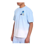 Avirex Mens Ombre Tee T-Shirt AVS223T26-450 Sky Blue