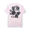 Anti Social Club Mens Bat Emoji T-Shirt BAEMTP-PNK Pink