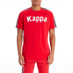 Kappa Mens Authentic 222 Banda Balima T-Shirts 304Nq00-925 Red-Black L