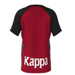 Kappa Mens Authentic 222 Banda Branda T-Shirts 304Rnq0-980 Red-Black-Black M
