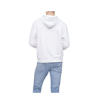 Calvin Klein Mens Brushed Terry Pullover Hoodie 40FM269540 Brilliant White
