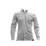 Calvin Klein Men's Slim Fit Long Sleeve Mini Gingham Check Shirt, White