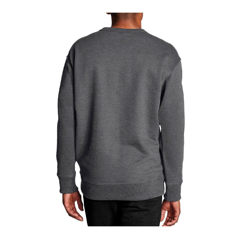 Champion Mens Powerblend Pullover Sweatshirt S0888-CREW-GRANITE HEATHER Grey