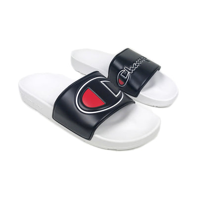 Champion Unisex Slides Sandals Flip Flops CM100065M White/Black M8-W10