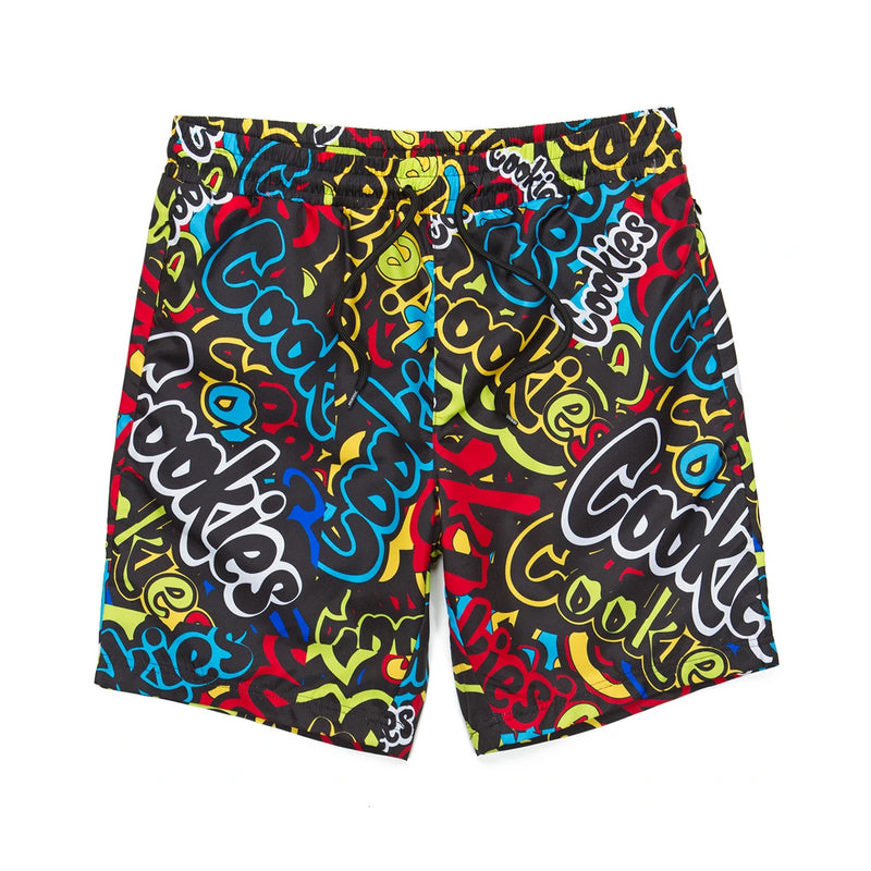 Cookies Mens Stack It Up Jersey All-Over Print Shorts 1550B4776-MULTICOLOR