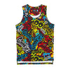 Cookies Mens Stack It Up Cotton All-Over Print Tank Top T-Shirt 1550K4775-MULTICOLOR