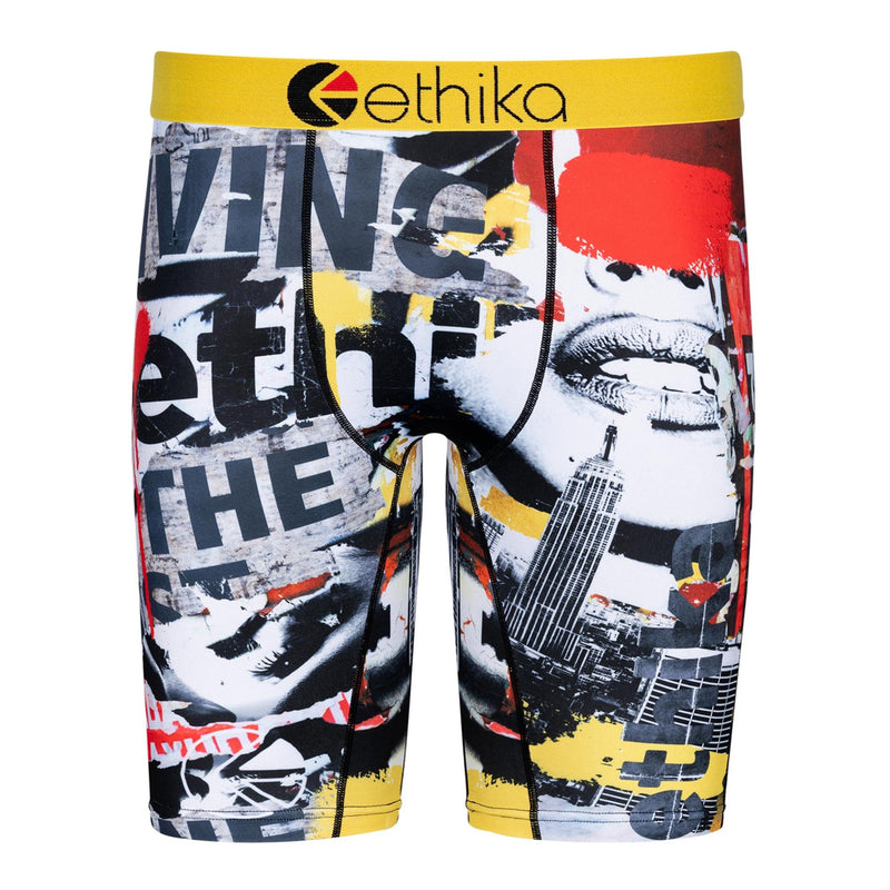 Ethika Mens Billboard Staple Boxers MLUS1500-RDY Red/Yellow