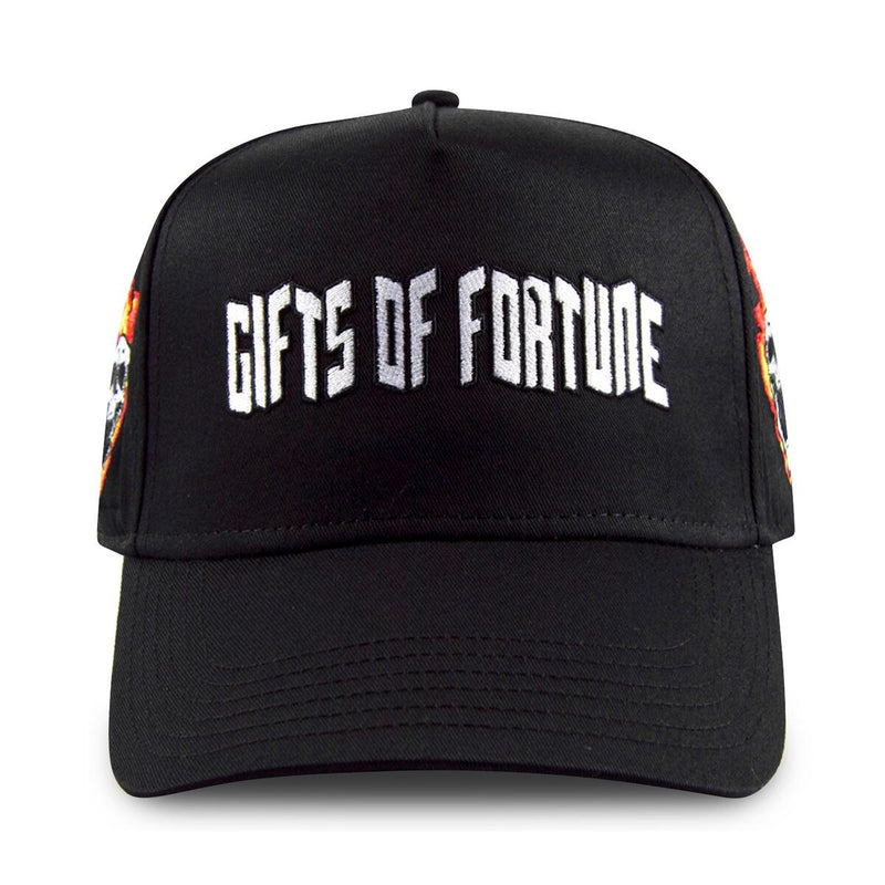 Gifts of Fortune Mens Flamming Skull Trucker Hats FLAMTRUCK20038-BLK Black