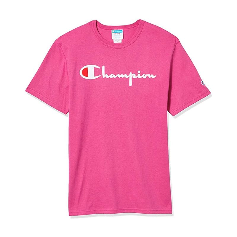 Champion Mens Life Heritage T-Shirt GT19Y08254-1P1 Pink/White