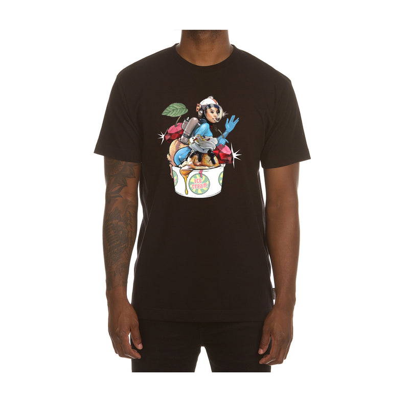 Icecream Mens Cherry Darling Ss T-Shirt 421-5206-Black