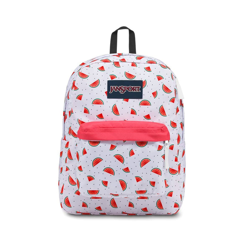 Jansport Superbreak School Bookbag Backpack Watermelon Rain JS00T50148K Os
