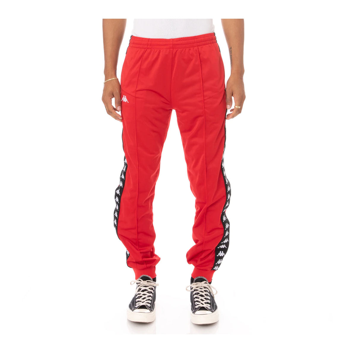 Kappa red tracksuit bottoms Only worn 2 times Very  Depop