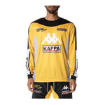 Kappa Mens Authentic Raygun T-Shirt 331B3CW-A00 Black Smoke-White Bright-Yellow-Grey Ash