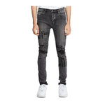 Ksubi Mens Van Winkle Mash Up Skinny Fit Jeans MPF22DJ039-001 Black
