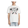 Ksubi Mens Skull Seeing Lines Crew Neck T-Shirt MPF22TE024-010 White