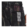 Ksubi Mens Chitch Pink Refrakt Slim Fit Jeans MPS23DJ006-001 Black