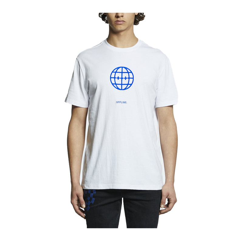 Ksubi Mens Offline Kash Crew Neck T-Shirt MSP23TE008-010 White