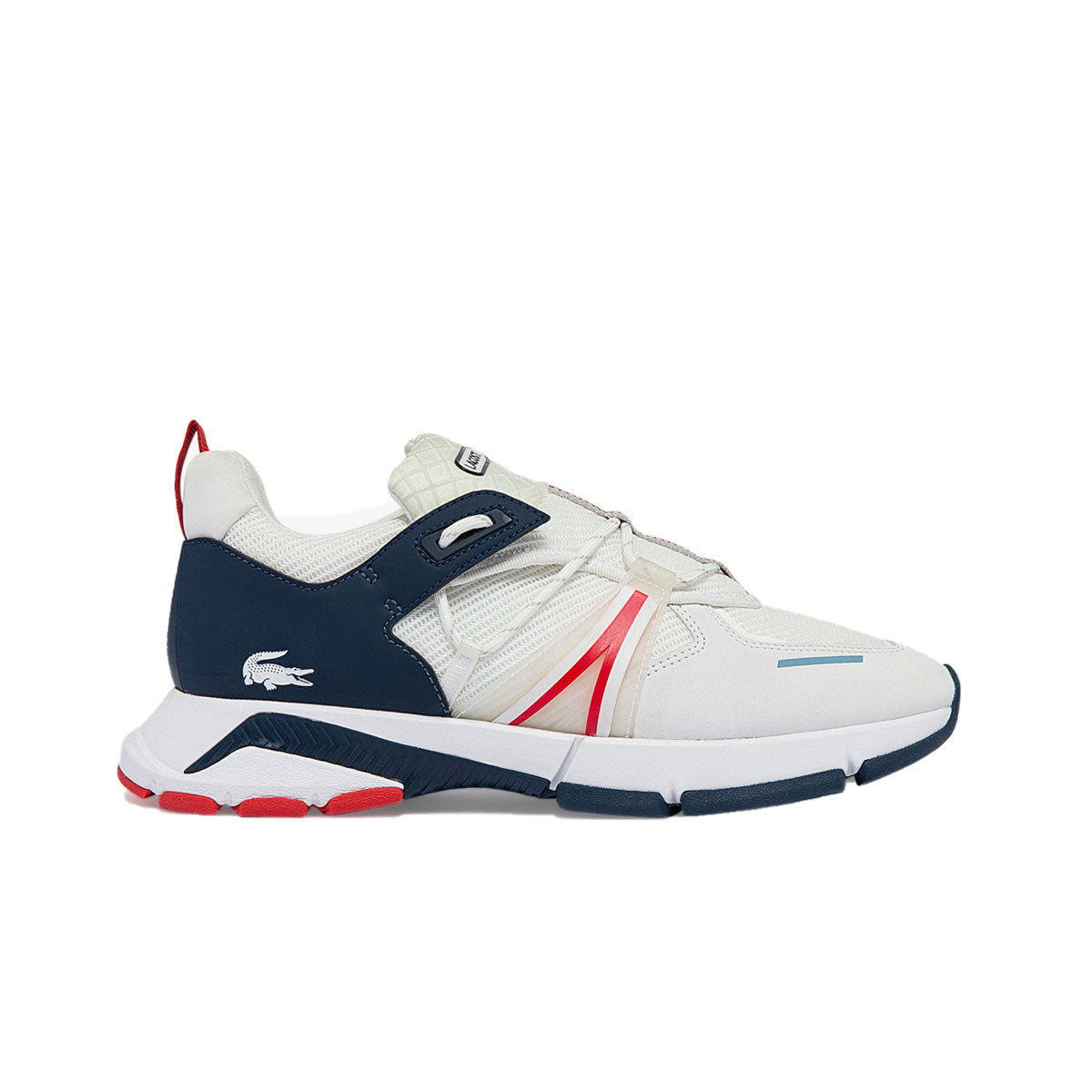 Måned gå Procent Lacoste Mens L003 215 Running Sneakers 43SMA0064-407 White/Navy/Red |  Premium Lounge NY