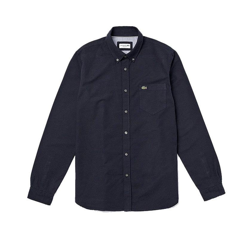 Lacoste Mens Oxford Shirt CH4976-423 Navy Blue