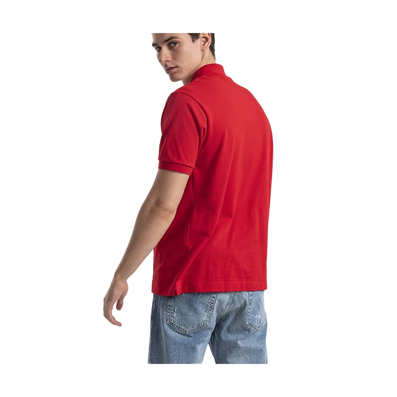 Lacoste Mens Short Sleeve Pique Polo T-Shirt L1212-51-476 Red