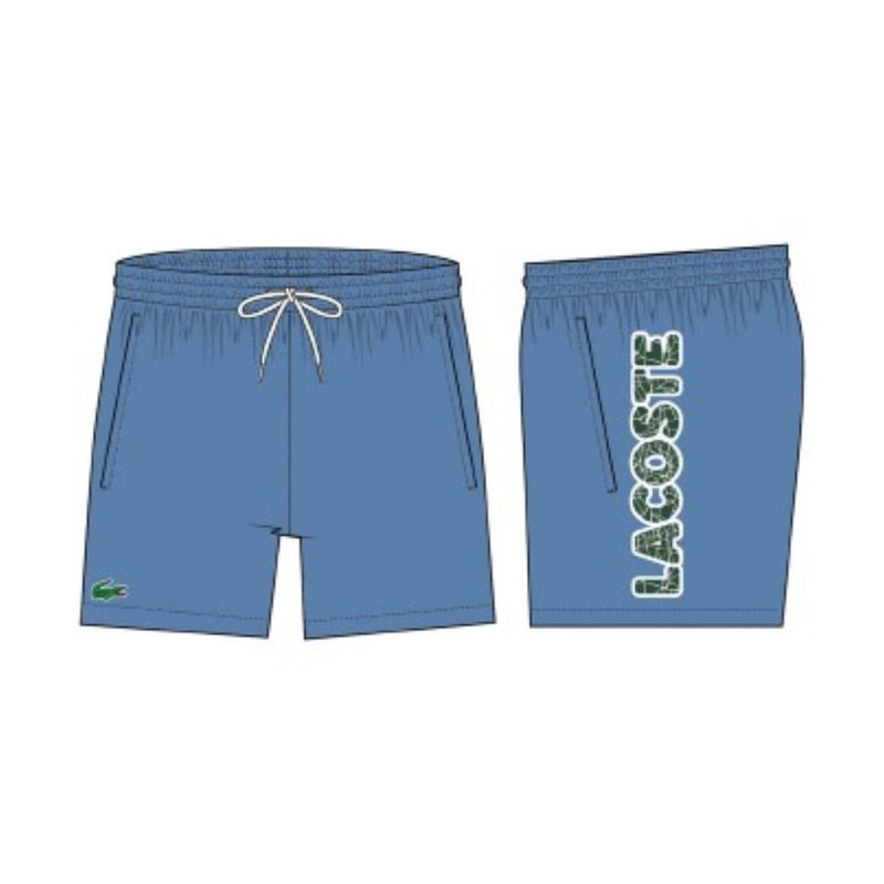 Lacoste Mens Essentials Graphic Swimwear MH9386-776 Blue