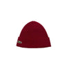 Lacoste Mens Ribbed Wool Beanie RB4162-51-476 Red