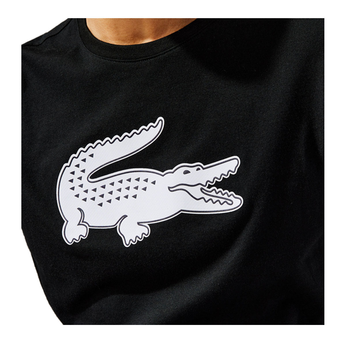 Lacoste Mens Crocodile T-Shirt Black/White | Premium Lounge NY