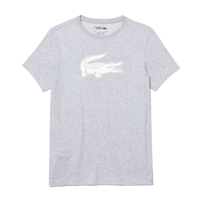 Lacoste NY Crocodile TH2042-BG3 T-Shirt Chine/White Lounge Mens Premium Silver |