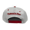 Mitchell & Ness Mens NBA Chicago Bulls Snapback Hats 6HSSJS19236-CBUWHRD White/Red