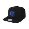 Mitchell And Ness Mens Highlighter Team Pop Brooklyn Nets Snapback Hat 6HSSH21003-BNEBLCK Black/Blue Brim