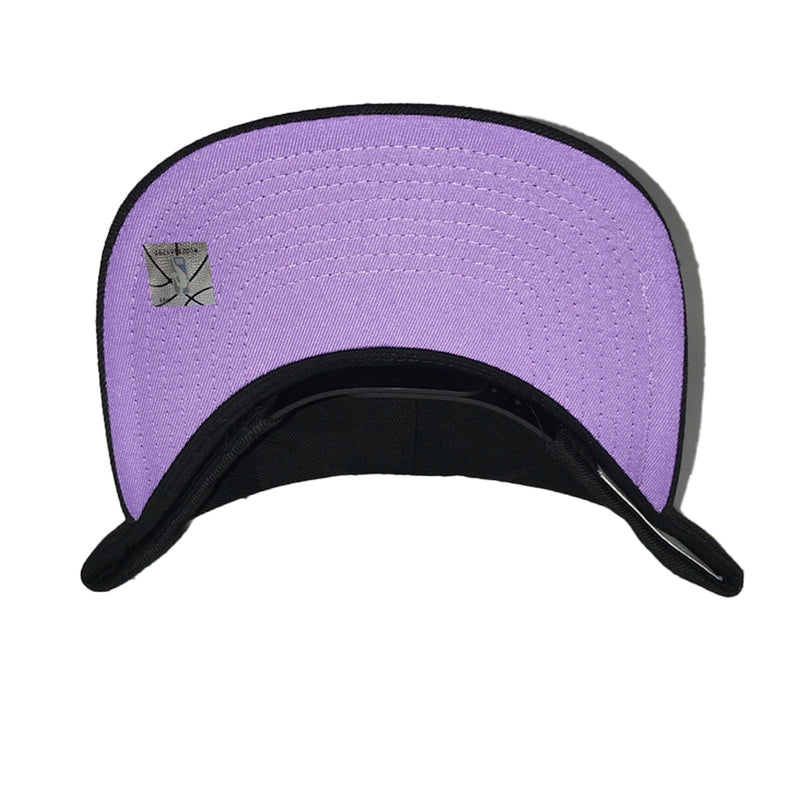 Mitchell And Ness Mens Highlighter Team Pop Los Angeles lakers Snapback Hat  6Hsssh21003-Lalblck Black, Purple Brim