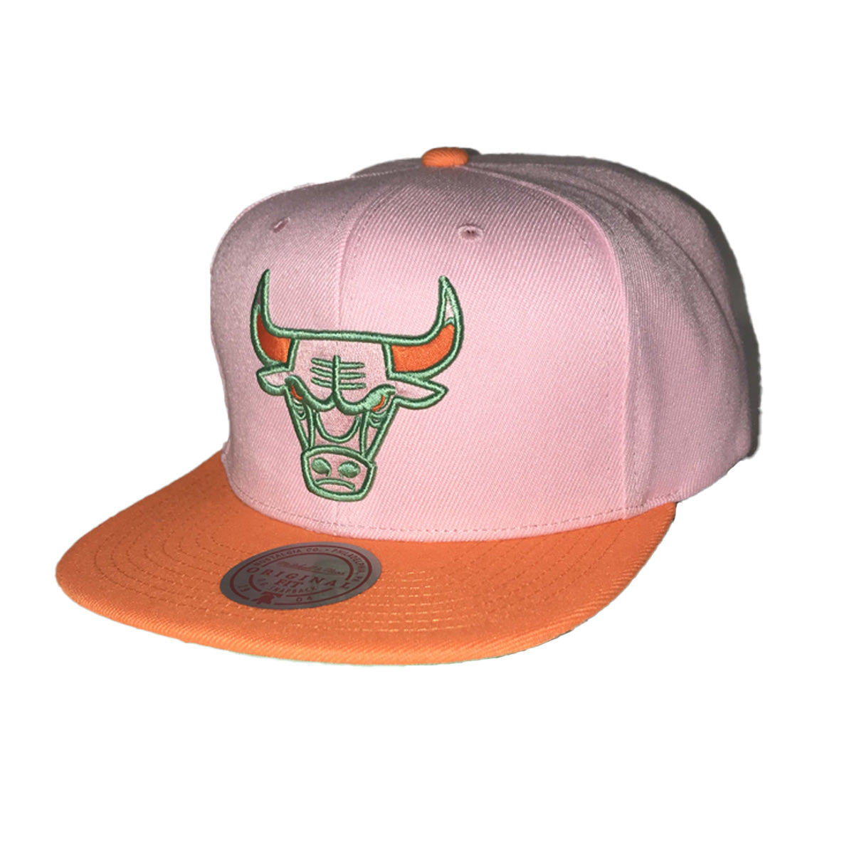 Mitchell & Ness NBA Chicago Bulls HWC Script Snapback Hat w/Pink Undervisor