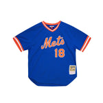 Mitchell & Ness Mens NBA New York Mets Authentic BP Pullover Jersey - Darryl Strawberry Jersey ABPJ3053-NYM86DSTROYA Royal