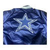 Mitchell & Ness Mens NFL Dallas Cowboys Double Clutch Lightweight Satin Jacket OJBF3397-DCOYYPPPNAVY Navy