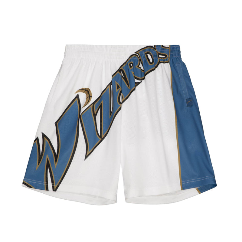 Mitchell & Ness Mens Washington Wizards Fashion Shorts SHORBW19147-WWIWHIT White