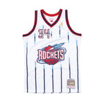 Mitchell & Ness Mens NBA Houston Rockets Swingman Jersey - Hakeem Olajuwon SMJYAC18088-HROWHIT96HOL White