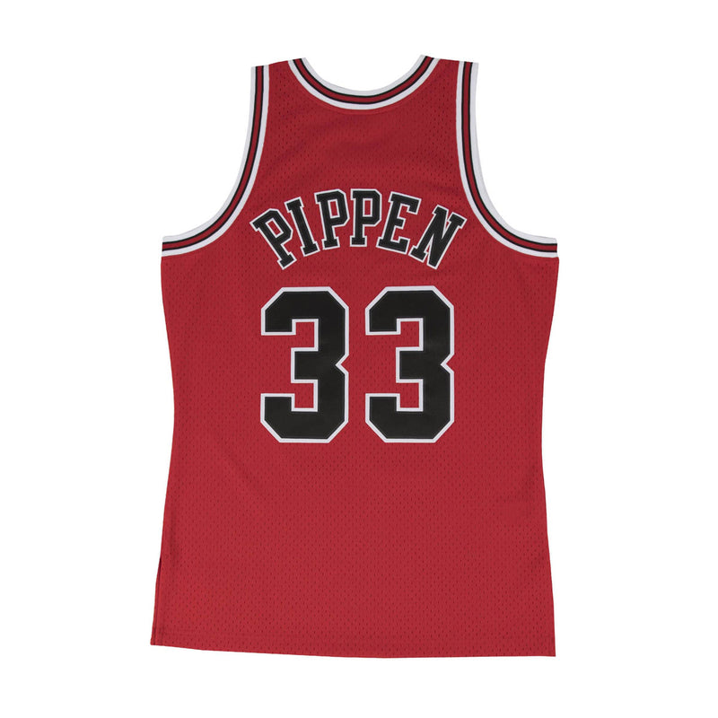 Mitchell & Ness Mens NBA Chicago Bulls Swingman Jersey - Scottie Pippen Jersey SMJYGS18153-CBUSCAR97SPI Red