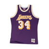 Mitchell & Ness Mens NBA Los Angeles Lakers Swingman Jersey - Shaquille O'Neal SMJYGS18178-LALPURP96SON Purple